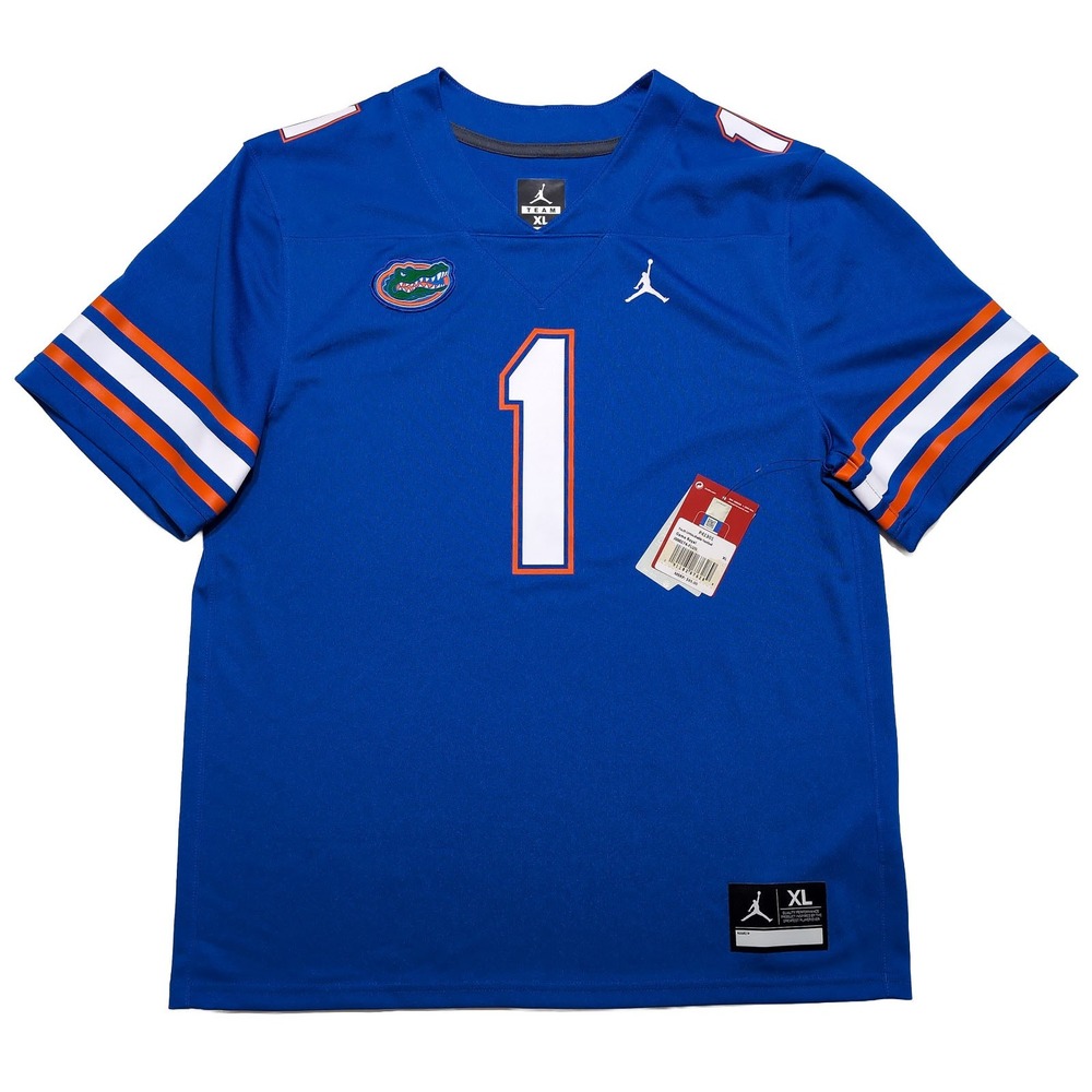 JORDAN Nike Florida Gators Football Jersey Kids Youth XL Blue ~ New